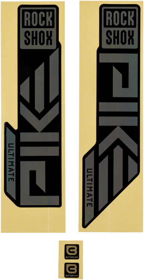 RockShox Fork Decal Kit - Pike Ultimate 27.5"/29"  Gloss Rainbow Foil For High Gloss BLK 2023+-Goodwynn's