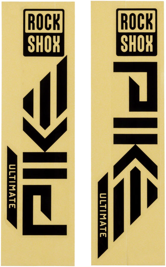 RockShox Fork Decal Kit - Pike Ultimate 27.5"/29" Gloss BLK For Silver 2023+-Goodwynn'sGoodwynn's