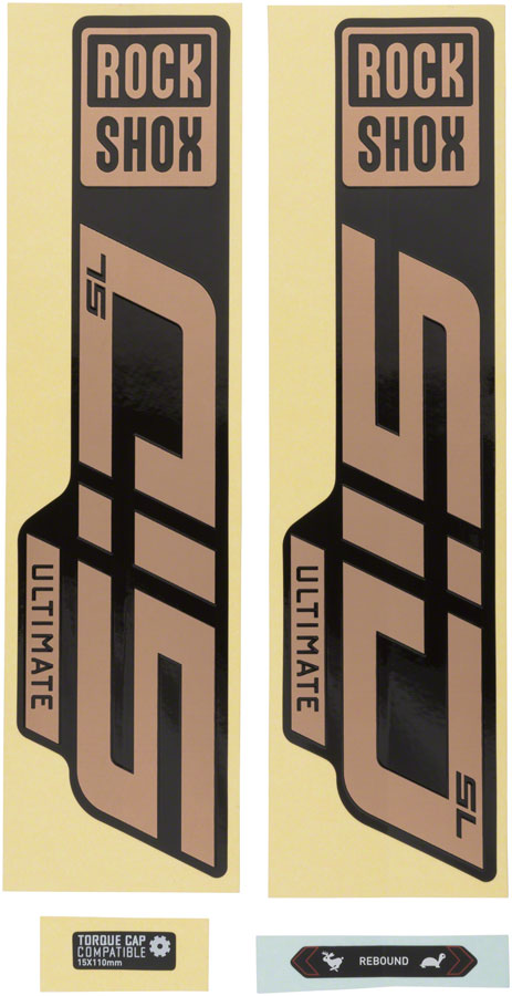Rockshox Fork Decal Kit - SID SL Ultimate 27.5"/29" Matte Copper Foil/High Gloss BLK-Goodwynn's