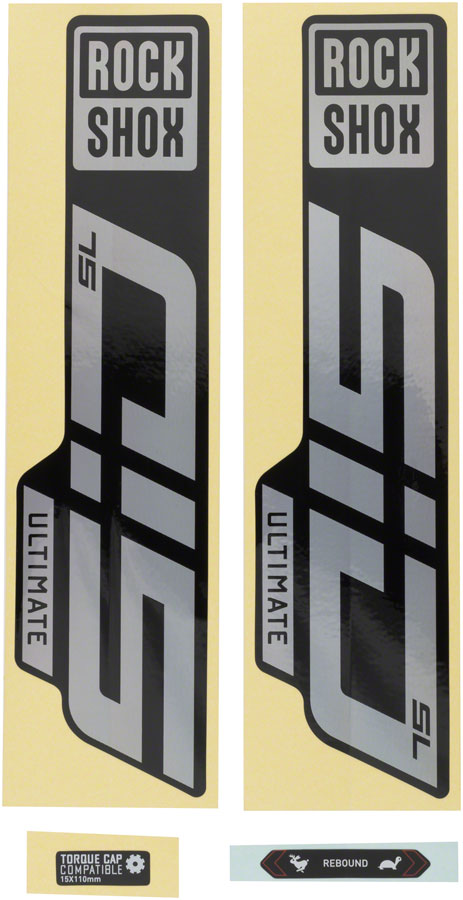 Rockshox Fork Decal Kit - SID SL Ultimate 27.5"/29" Gloss Rainbow Foil/High Gloss BLK-Goodwynn'sGoodwynn's