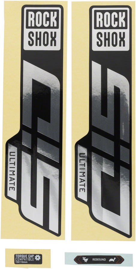 Rockshox Fork Decal Kit - SID Ultimate 27.5"/29" Gloss Rainbow Foil/High Gloss BLK-Goodwynn's