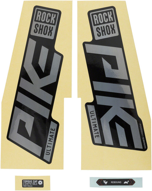 Rockshox Fork Decal Kit - Pike Ultimate 27.5"/29" Gloss Rainbow Foil/High Gloss BLK-Goodwynn's