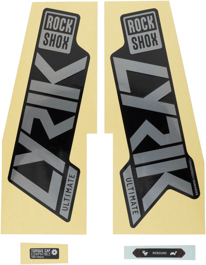 Rockshox Fork Decal Kit - Lyrik Ultimate 27.5"/29" Gloss Rainbow Foil/High Gloss BLK-Goodwynn'sGoodwynn's