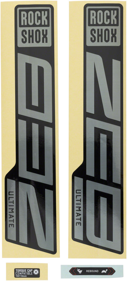 RockShox Fork Decal Kit - ZEB Ultimate 27/29" Gloss Rainbow Foil/High Gloss BLK-Goodwynn'sGoodwynn's