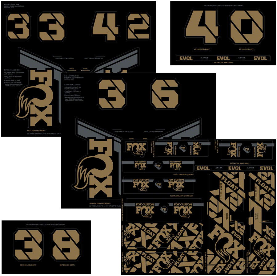 FOX Fork and Shock Decal Kit - Kash-Goodwynn'sGoodwynn's