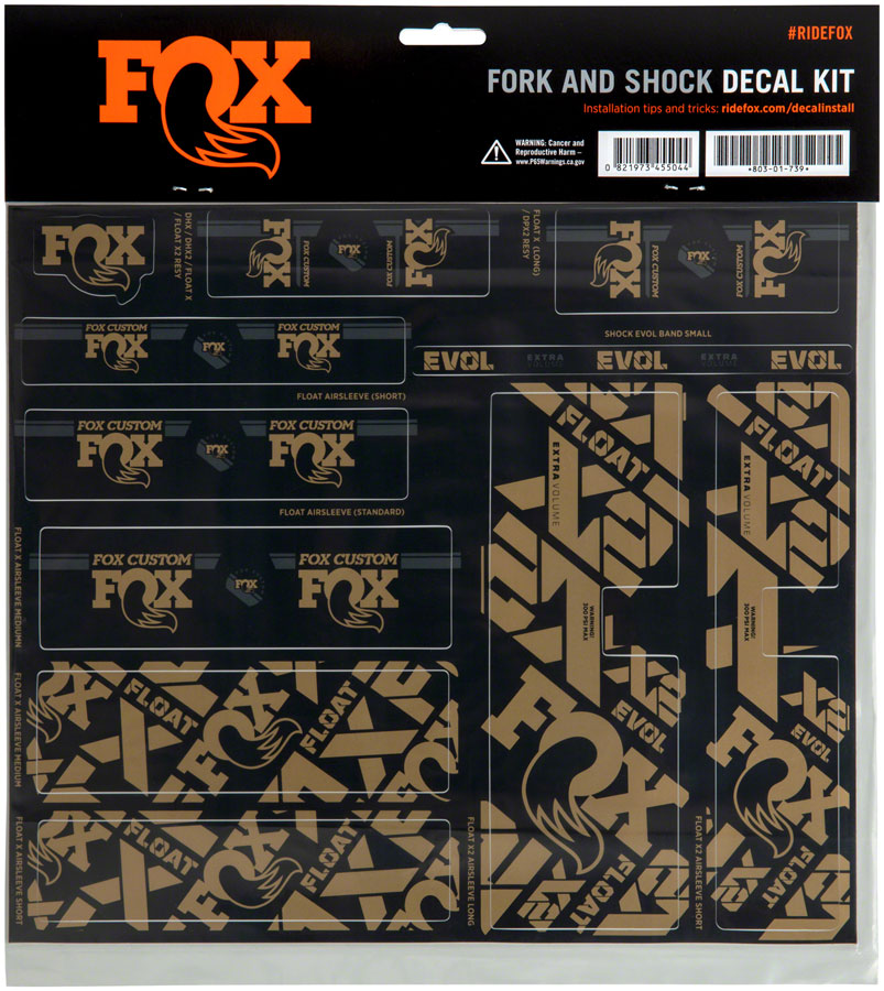 FOX Fork and Shock Decal Kit - Kash-Goodwynn'sGoodwynn's