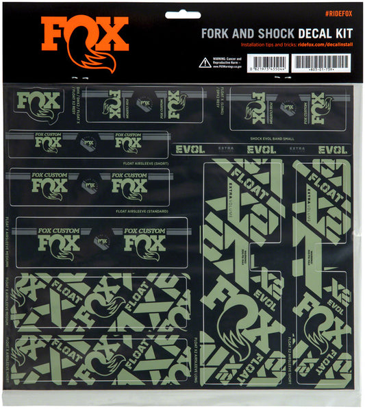 FOX Fork and Shock Decal Kit - Pistachio-Goodwynn's