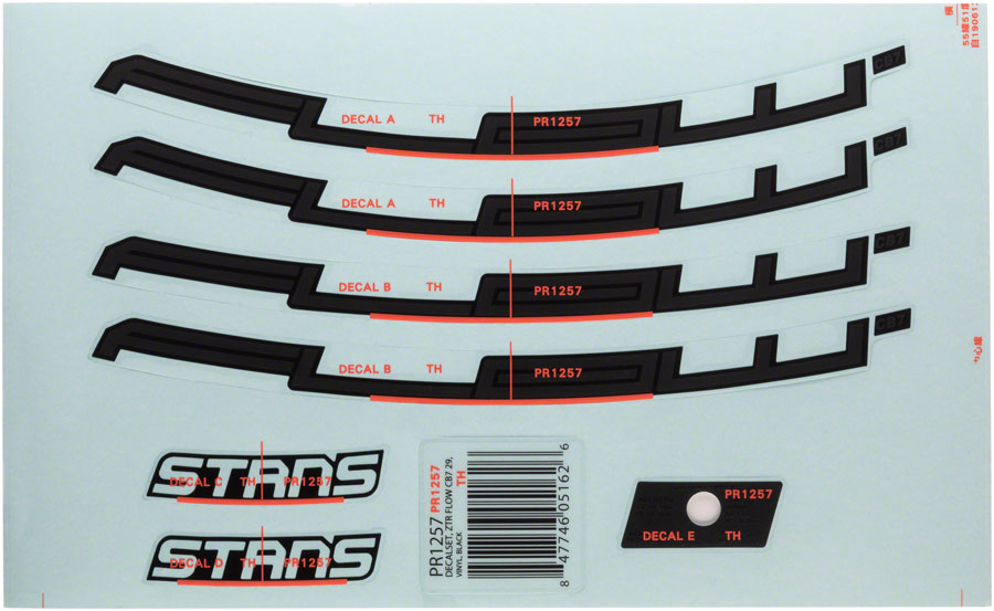 Stans No Tubes Flow CB7 Rim Decal - 29" Black Set-Goodwynn'sGoodwynn's