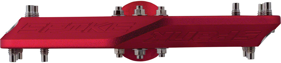 Spank Spike Pedals - Platform Aluminum 9/16" Red-Goodwynn'sGoodwynn's