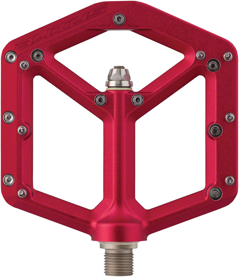 Spank Spike Pedals - Platform Aluminum 9/16" Red-Goodwynn'sGoodwynn's