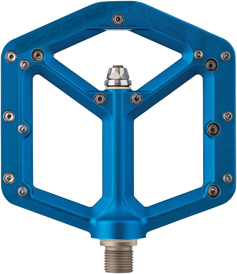 Spank Spike Pedals - Platform Aluminum 9/16" Blue-Goodwynn'sGoodwynn's