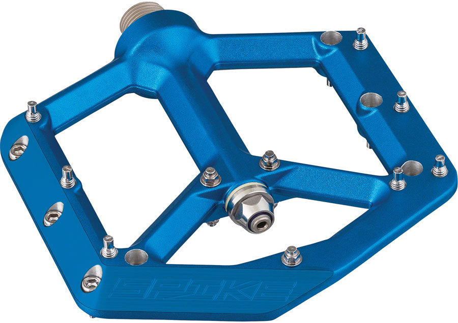 Spank Spike Pedals - Platform Aluminum 9/16" Blue-Goodwynn'sGoodwynn's