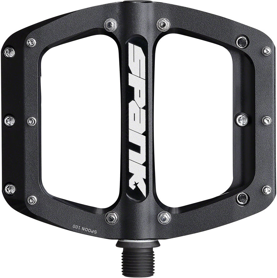 Spank Spoon 110 Pedals - Platform Aluminum 9/16" 110mm Wide Black-Goodwynn'sGoodwynn's