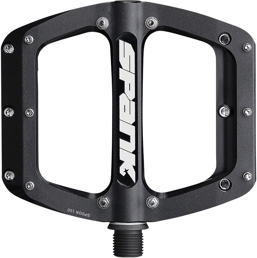 Spank Spoon 110 Pedals - Platform Aluminum 9/16" 110mm Wide Black-Goodwynn'sGoodwynn's