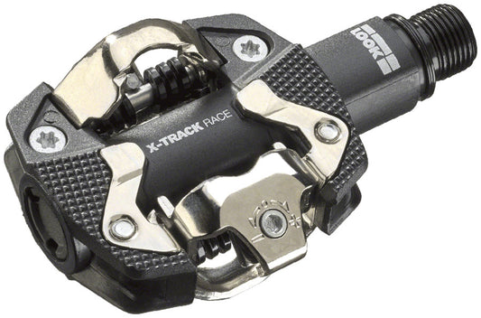 LOOK X-TRACK RACE Pedals - Dual Sided Clipless Chromoly 9/16" Black