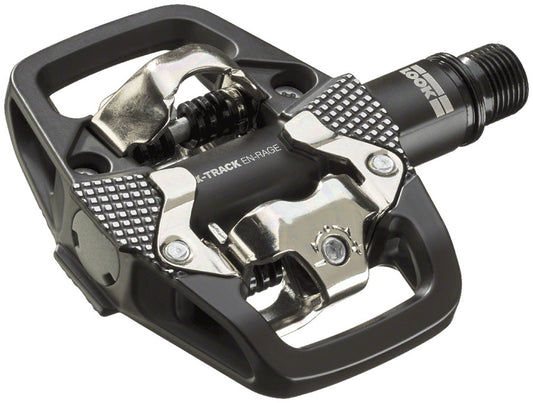 LOOK X-TRACK EN-RAGE Pedals - Dual Sided Clipless Platform Chromoly 9/16" BLK