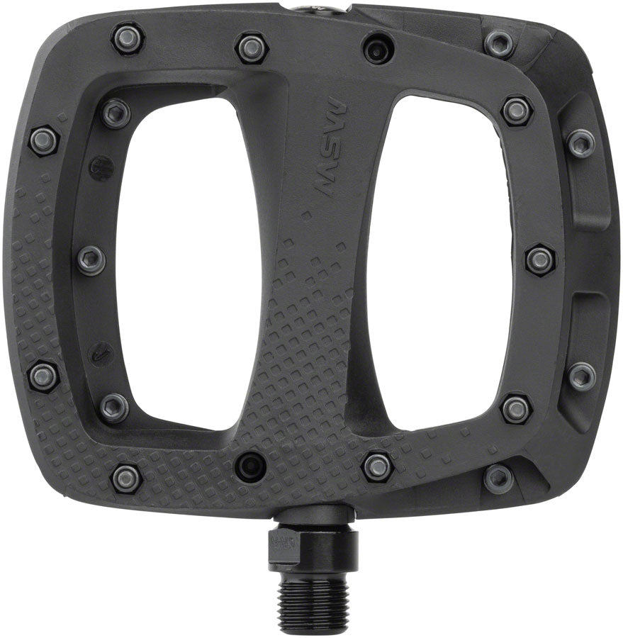MSW Thump Pedals with Replaceable Pins - Platform Composite 9/16" Black-Goodwynn'sGoodwynn's