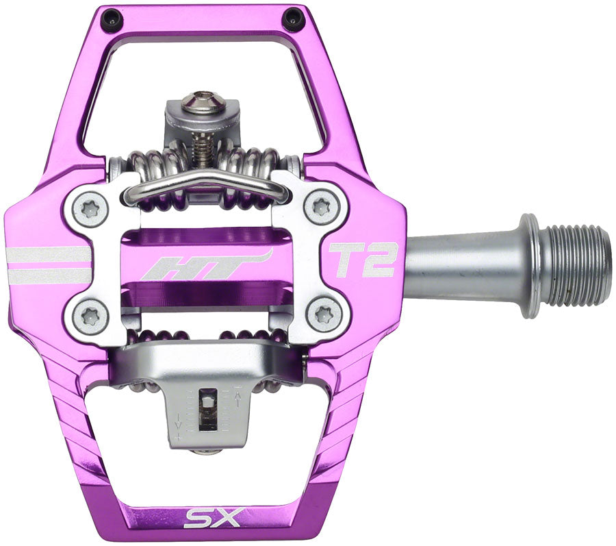 HT Components T2-SX Pedals - Dual Sided Clipless Platform Aluminum 9/16"