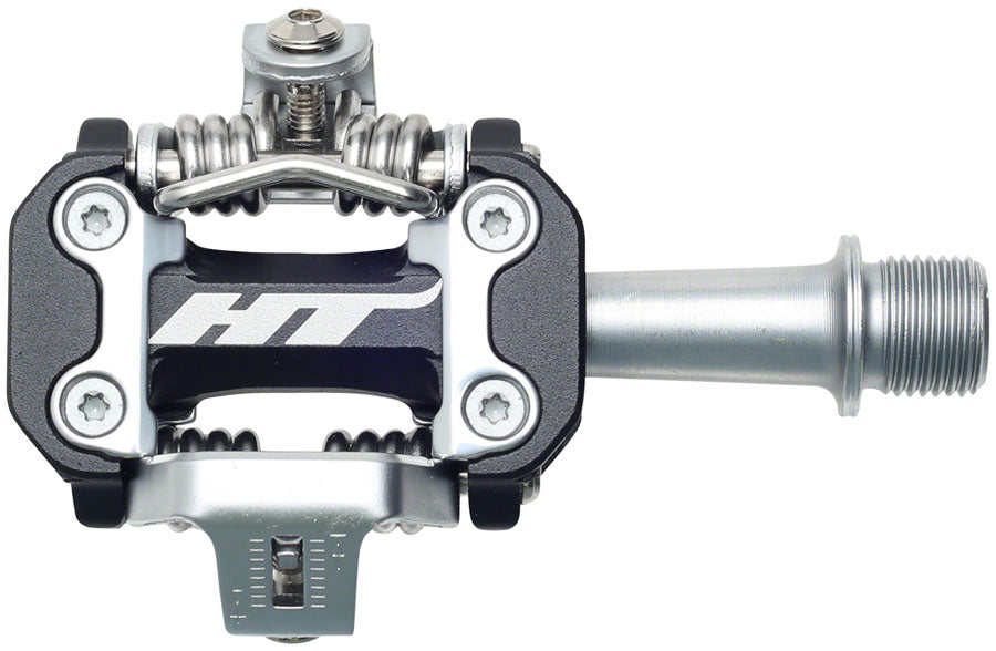HT Components M2 Pedals - Dual Sided Clipless Aluminum 9/16" Black-Goodwynn'sGoodwynn's