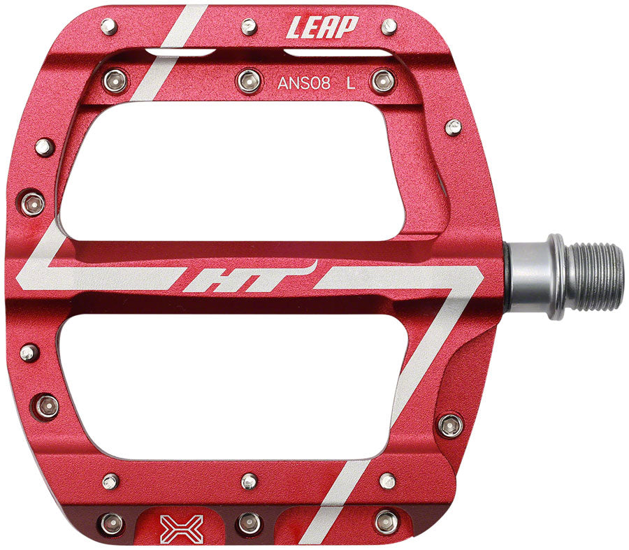 HT Components ANS08 Leap Platform Pedals Body: Aluminum Spindle: Cr-Mo 9/16 Red Pair-Goodwynn'sGoodwynn's