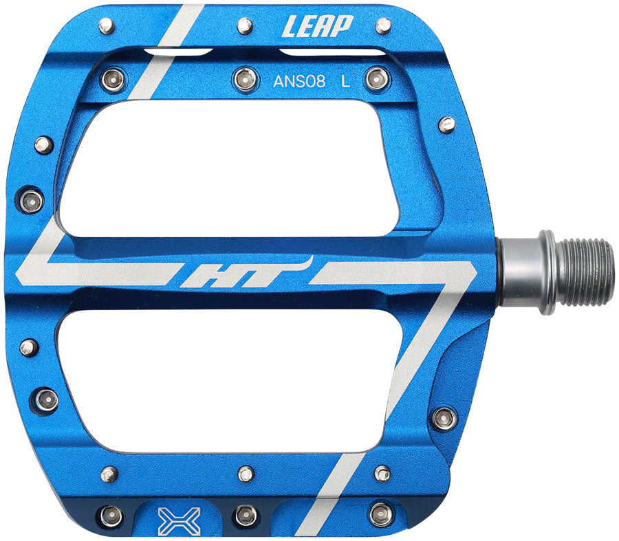 HT Components ANS08 Leap Platform Pedals Body: Aluminum Spindle: Cr-Mo 9/16 Blue Pair-Goodwynn'sGoodwynn's