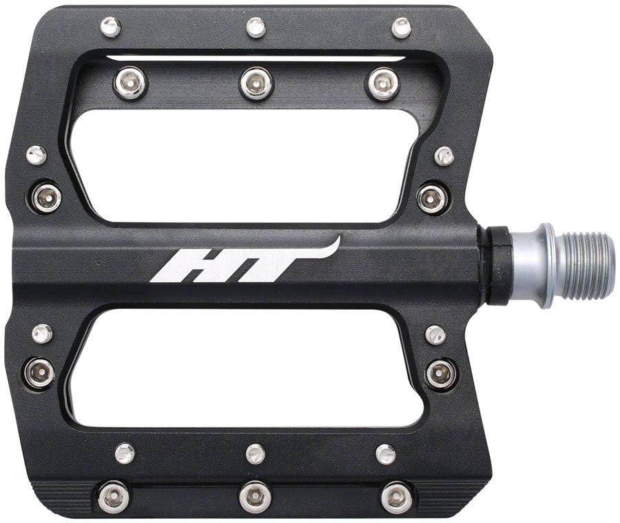 HT Components AN14A Pedals - Platform Aluminum 9/16" Black-Goodwynn'sGoodwynn's