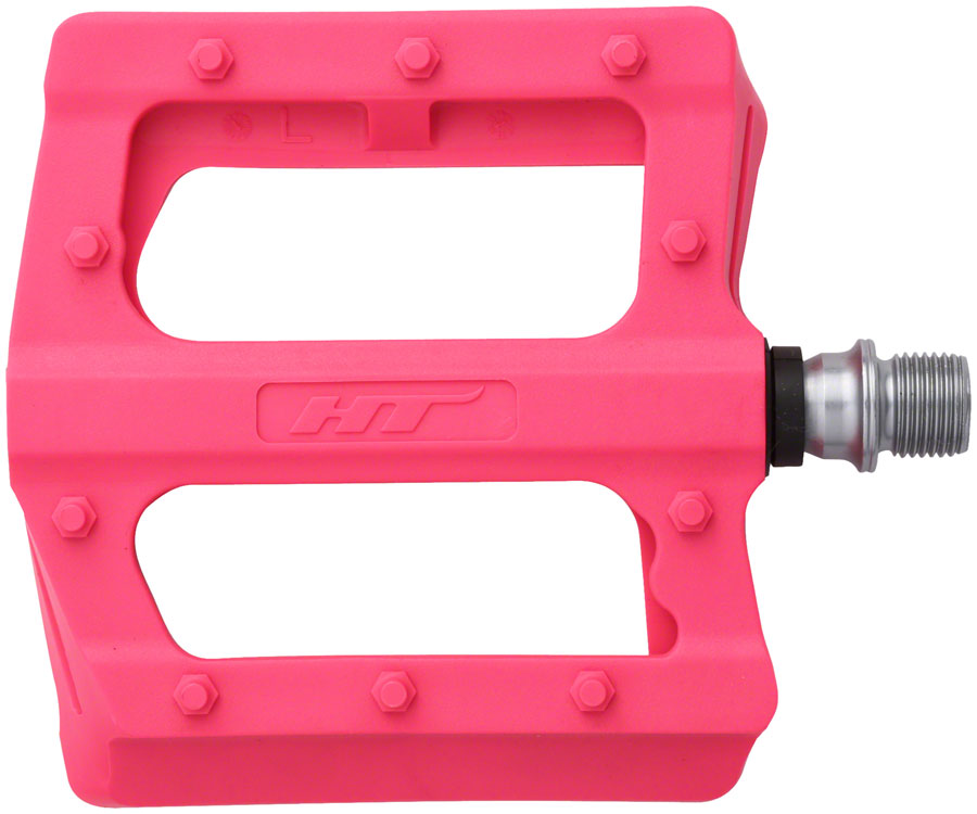 HT Components PA12 Pedals - Platform Composite 9/16" Neon Pink-Goodwynn'sGoodwynn's