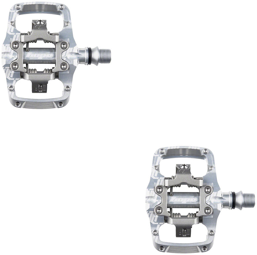 Hope Union TC Pedals - Dual Sided Clipless with Platform 9/16" Silver-Goodwynn'sGoodwynn's