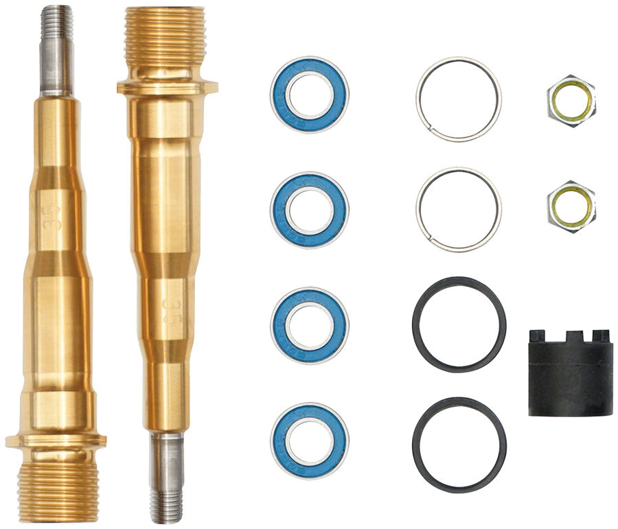 LOOK Spindle and Bearing Assembly - Titanium Right and Left X-Track-Goodwynn'sGoodwynn's