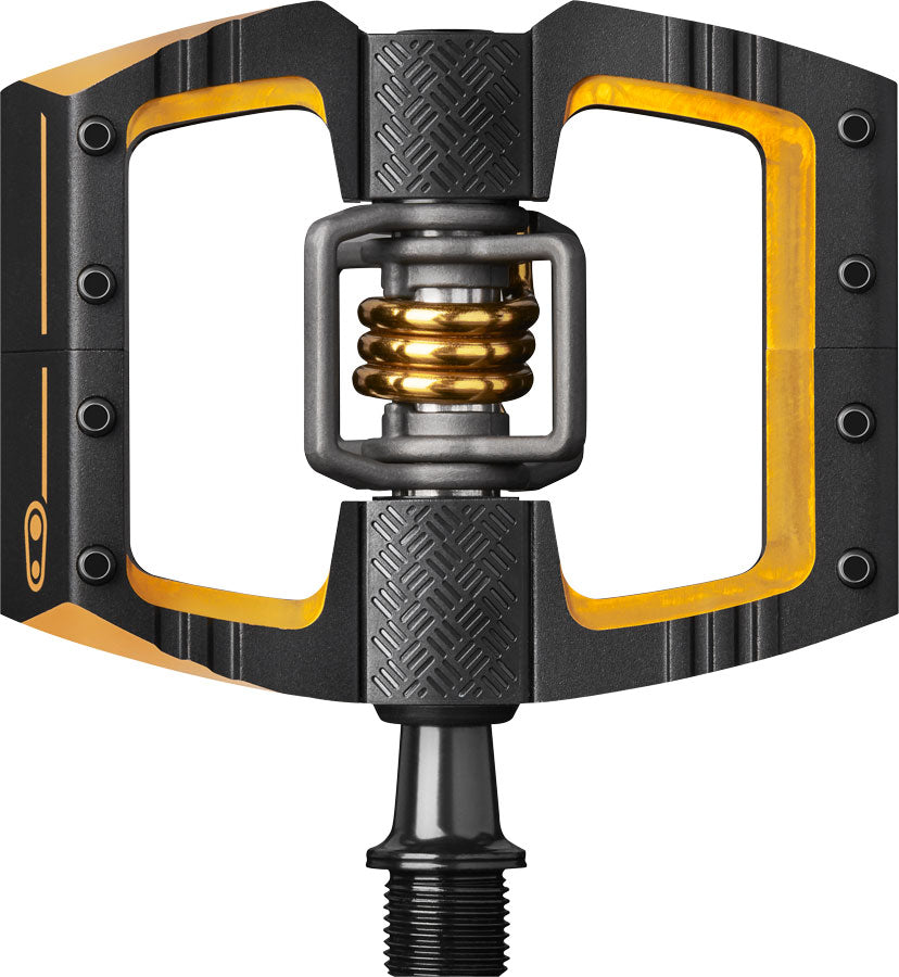 Crank Brothers Mallet DH 11 Pedals - Dual Sided Clipless Platform Aluminum 9/16" BLK/Gold-Goodwynn'sGoodwynn's