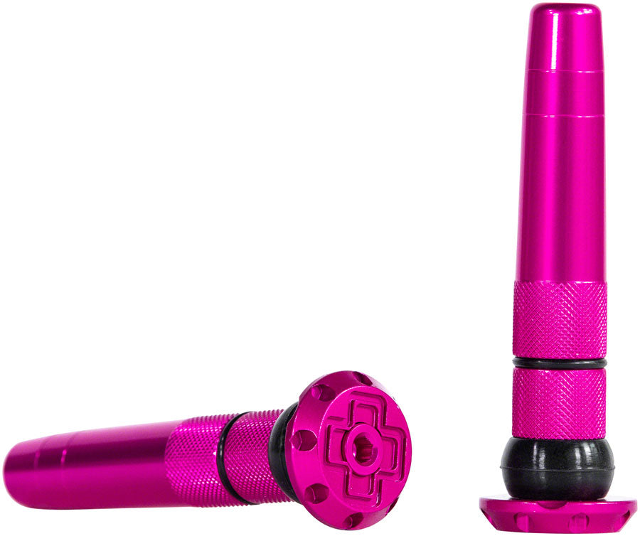 Muc-Off Stealth Tubeless Puncture Plugs Tire Repair Kit - Bar-End Mount Pink Pair-Goodwynn'sGoodwynn's
