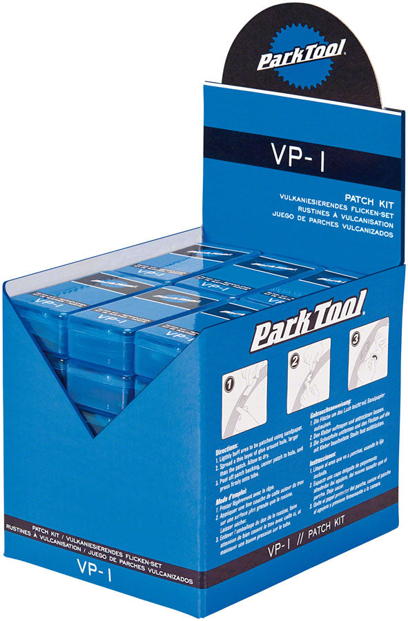 Park Tool Vulcanizing Patch Kit: Display Box with 36 Individual Kits-Goodwynn'sGoodwynn's