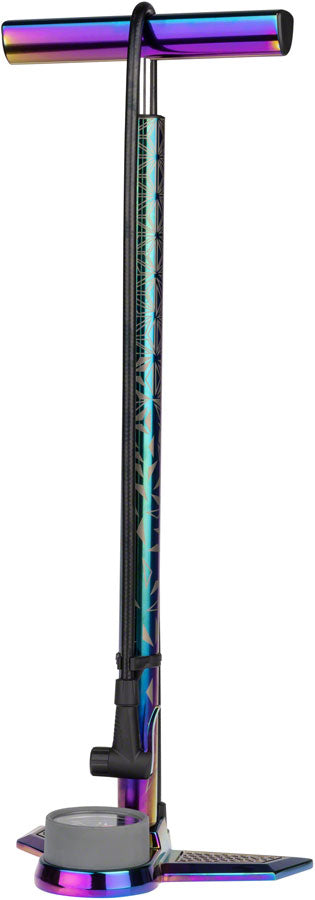 Supacaz SuaveAir Floor Pump  Analog PV/SV 160psi Alloy Oil Slick-Goodwynn'sGoodwynn's