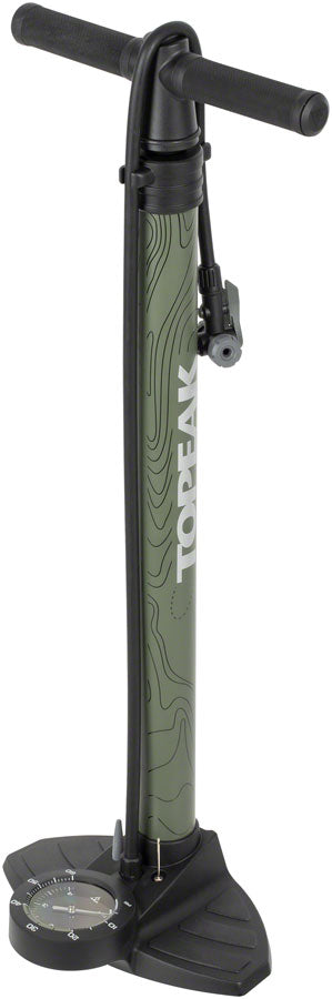 Topeak Joeblow Mountain II Floor Pump - Steel Barrel / Plastic Base 3.5" Gauge 60 Psi /4 Bar Twinhead-Goodwynn'sGoodwynn's