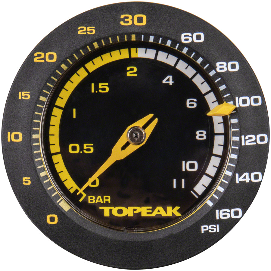 Topeak JoeBlow Sport 2Stage Floor Pump - 160psi / 11bar 3" Gauge 2-Stage Switch Pressure Gauge TwinHead DX5 YLW/BLK-Goodwynn'sGoodwynn's