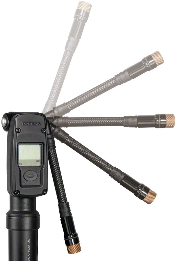 Topeak Mountain Digital Shock/Tire Mini Pump - 2Stage 300psi Black-Goodwynn'sGoodwynn's