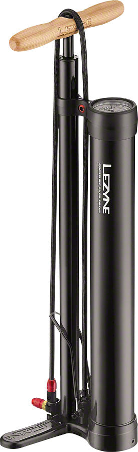 Lezyne Pressure Overdrive Floor Pump: Black-Goodwynn'sGoodwynn's