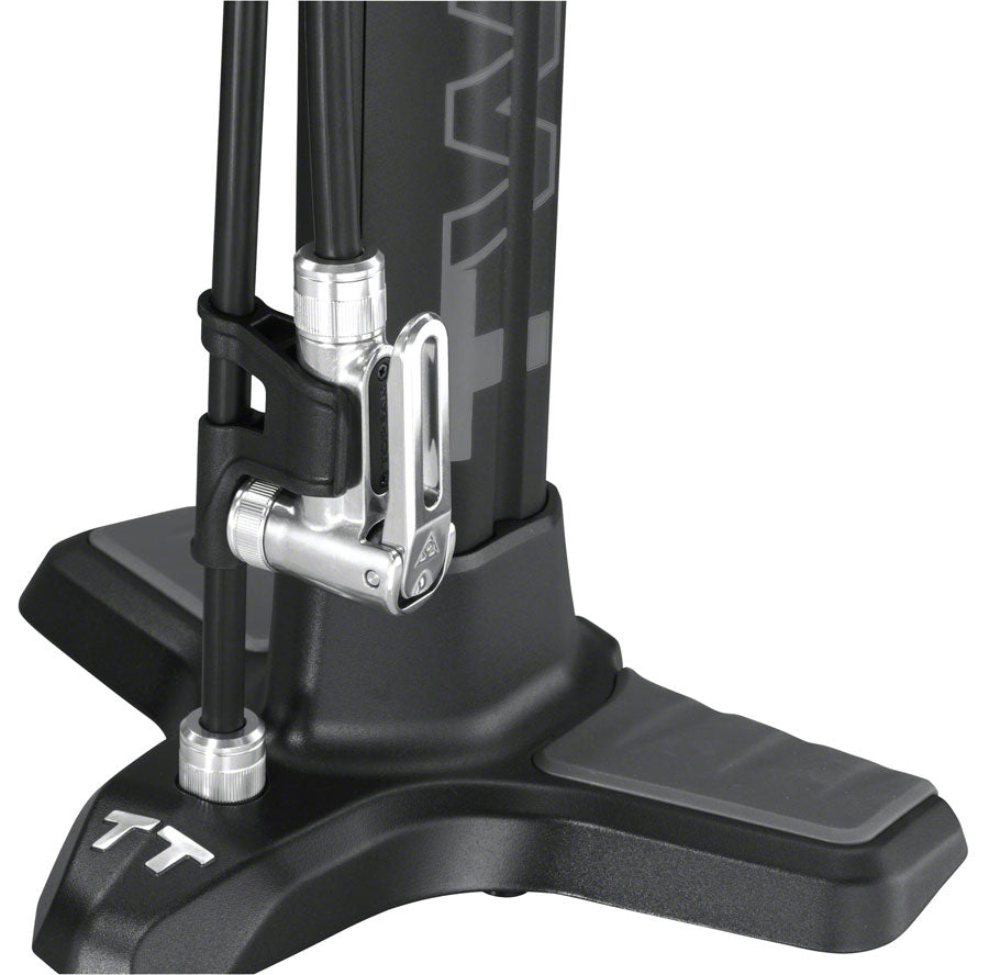 Topeak Joe Blow Twin Turbo Floor Pump SmartHead Black-Goodwynn'sGoodwynn's