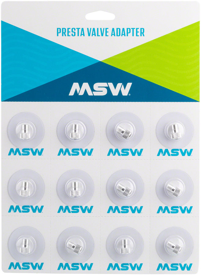 MSW Presta Valve Adapter - Card of 12-Goodwynn'sGoodwynn's