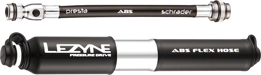 Lezyne ABS Pressure Drive Mini Frame Pump Small: Black/Polished Silver-Goodwynn'sGoodwynn's