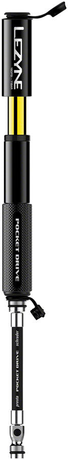 Lezyne Pocket Drive Frame Pump: Black-Goodwynn'sGoodwynn's