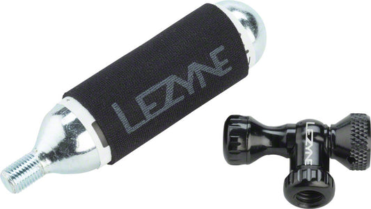 Lezyne Control Drive Co2 25 gram cartridge machined Slip Fit Chuck BLK-Goodwynn's