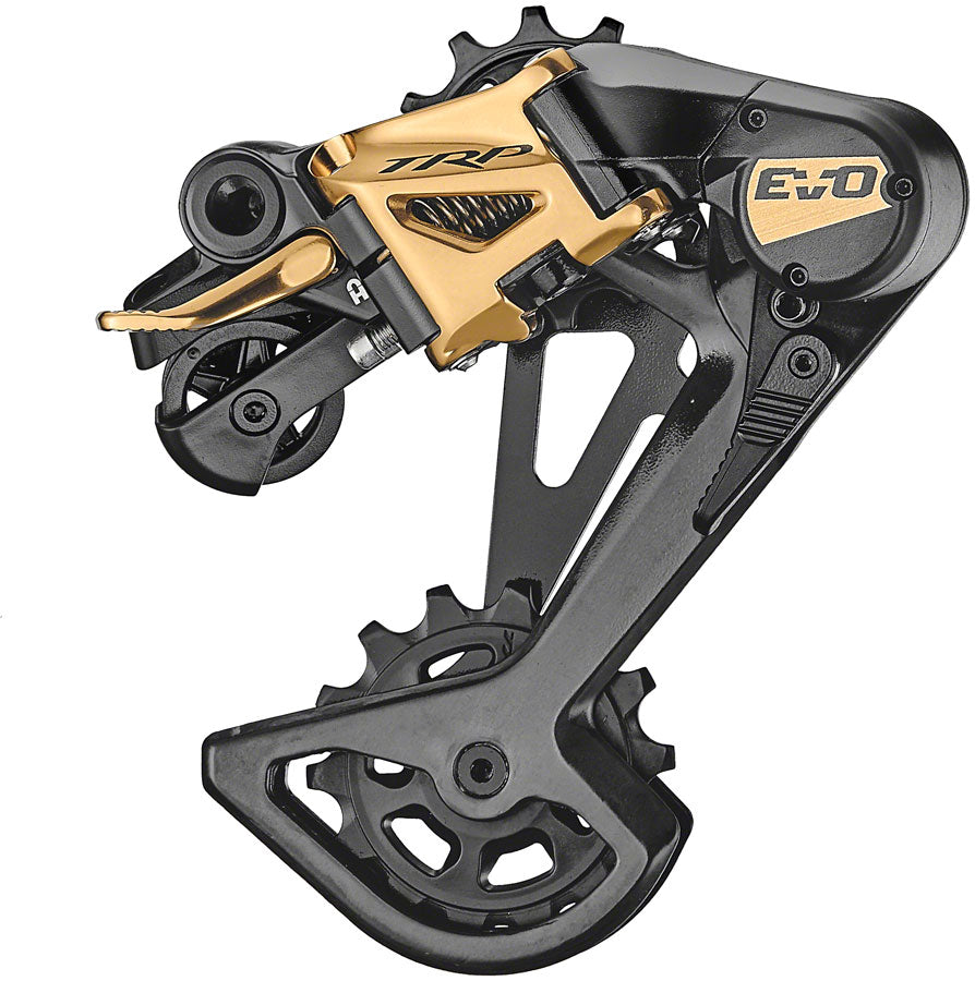 TRP RD-M9050-L EVO12 Rear Derailleur - 12-Speed Long Cage 52t Max Clutched Carbon Outer Cage BLK/Gold-Goodwynn'sGoodwynn's