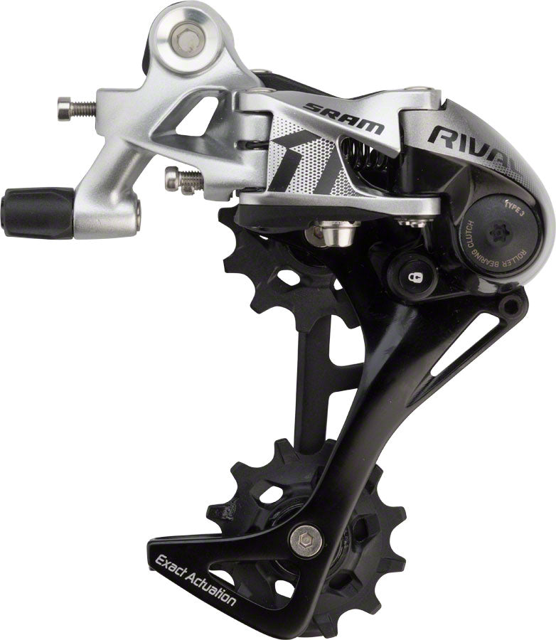 SRAM Rival 1 Rear Derailleur - 11 Speed Long Cage Black/Silver-Goodwynn'sGoodwynn's