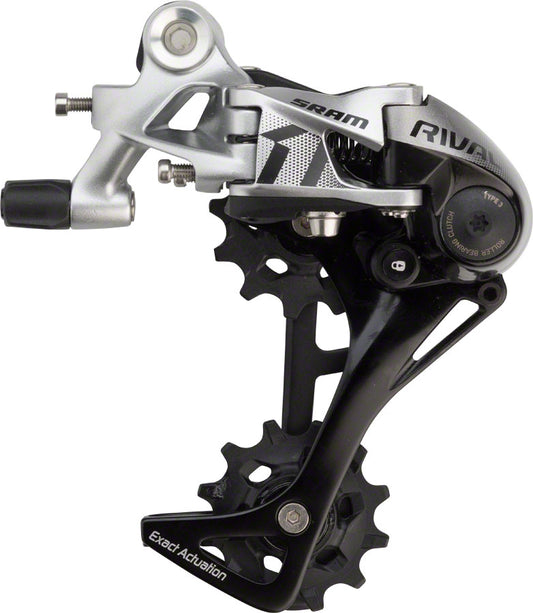 SRAM Rival 1 Rear Derailleur - 11 Speed Long Cage Black/Silver-Goodwynn's