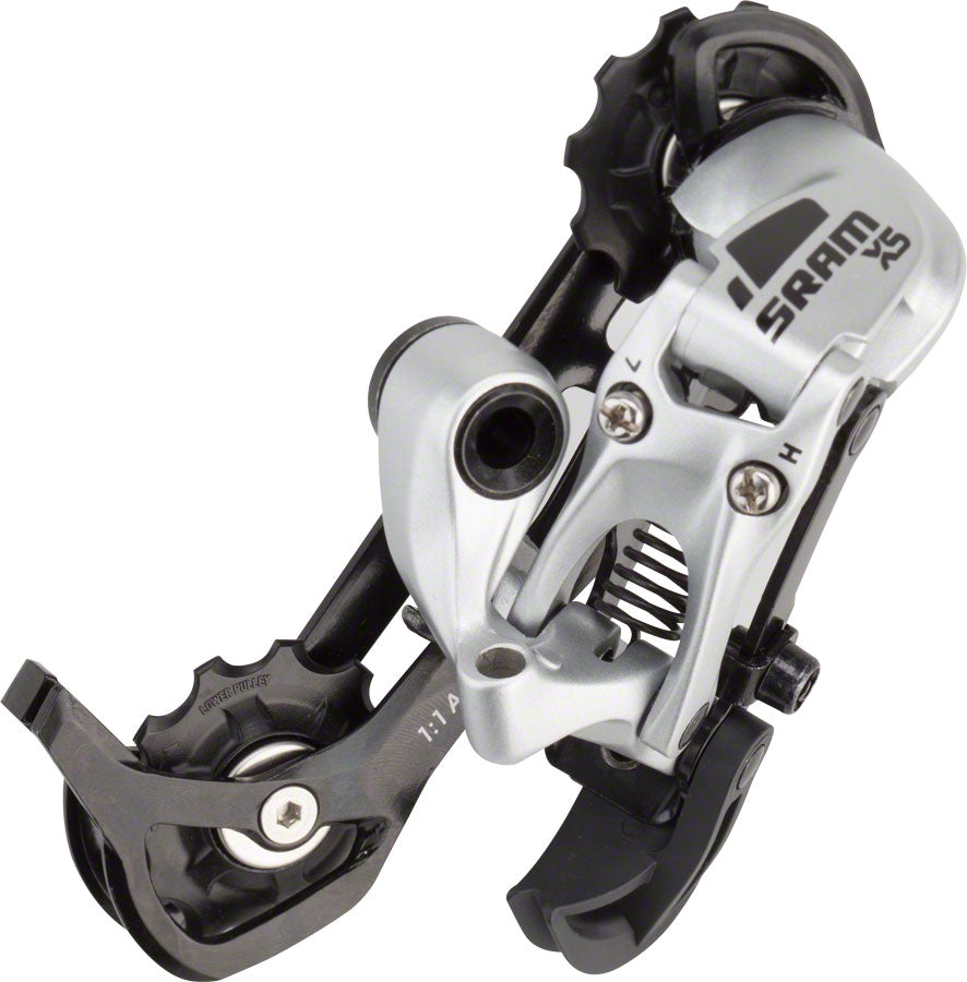 SRAM X5 Rear Derailleur - 9 Speed Long Cage Silver-Goodwynn'sGoodwynn's