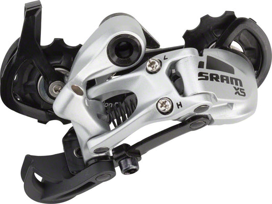 SRAM X5 Rear Derailleur - 9 Speed Medium Cage Silver-Goodwynn's