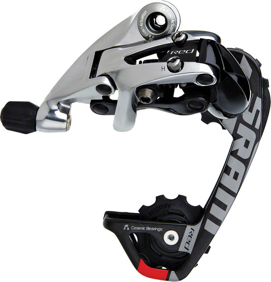 SRAM Red WiFli Rear Derailleur - 10 Speed Medium Cage Black/Silver-Goodwynn's