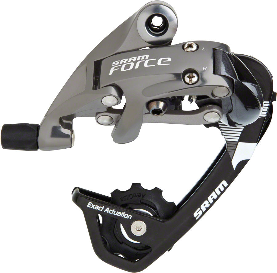 SRAM Force WiFli Rear Derailleur - 10 Speed Medium Cage Black/Silver-Goodwynn'sGoodwynn's