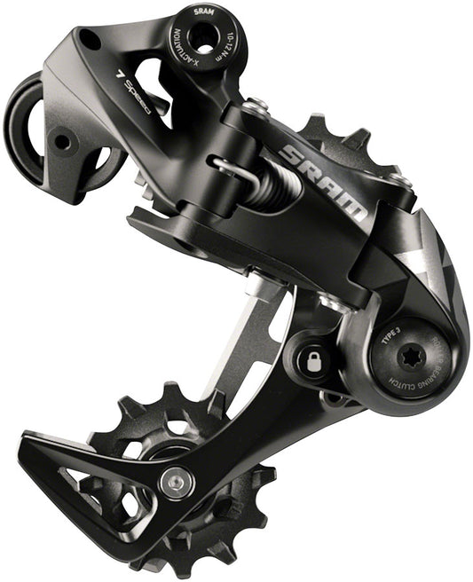 SRAM X01 DH Rear Derailleur - 7-Speed Short Cage Black with Clutch A3-Goodwynn's